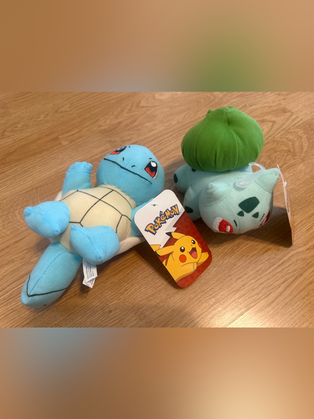 Plush Squirtle & Bulbasaur Set